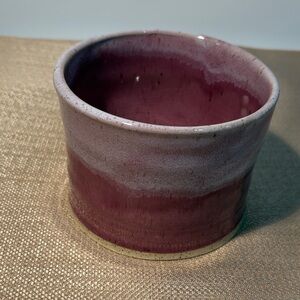 New Handcrafted Pink/Purple Pottery Pot